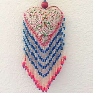 Handmade Bohemian Festival Keychain Tassel Vintage